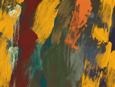 El yapımı tuvale yağlı boya. Soyut sanat dokusu. Renkli doku. Modern sanat eserleri. Yağlı boya darbeleri. Fırça darbeleri. Modern sanat. Çağdaş sanat. Sanatsal tuval.      