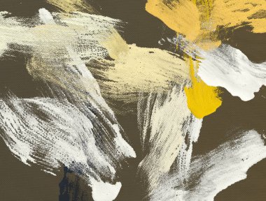 El yapımı tuvale yağlı boya. Soyut sanat dokusu. Renkli doku. Modern sanat eserleri. Yağlı boya darbeleri. Fırça darbeleri. Modern sanat. Çağdaş sanat. Sanatsal tuval.   