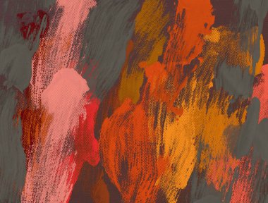 El yapımı tuvale yağlı boya. Soyut sanat dokusu. Renkli doku. Modern sanat eserleri. Yağlı boya darbeleri. Fırça darbeleri. Modern sanat. Çağdaş sanat. Sanatsal tuval.   