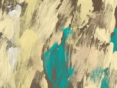 El yapımı tuvale yağlı boya. Soyut sanat dokusu. Renkli doku. Modern sanat eserleri. Yağlı boya darbeleri. Fırça darbeleri. Modern sanat. Çağdaş sanat. Sanatsal tuval.   