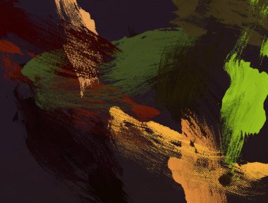 El yapımı tuvale yağlı boya. Soyut sanat dokusu. Renkli doku. Modern sanat eserleri. Yağlı boya darbeleri. Fırça darbeleri. Modern sanat. Çağdaş sanat. Sanatsal tuval.   