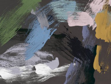 El yapımı tuvale yağlı boya. Soyut sanat dokusu. Renkli doku. Modern sanat eserleri. Yağlı boya darbeleri. Fırça darbeleri. Modern sanat. Çağdaş sanat. Sanatsal tuval.   