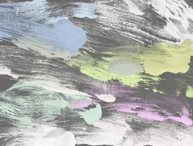 El yapımı tuvale yağlı boya. Soyut sanat dokusu. Renkli doku. Modern sanat eserleri. Yağlı boya darbeleri. Fırça darbeleri. Modern sanat. Çağdaş sanat. Sanatsal tuval.     