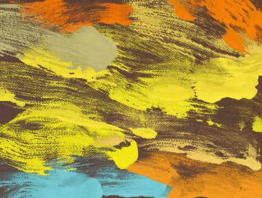 El yapımı tuvale yağlı boya. Soyut sanat dokusu. Renkli doku. Modern sanat eserleri. Yağlı boya darbeleri. Fırça darbeleri. Modern sanat. Çağdaş sanat. Sanatsal tuval.  