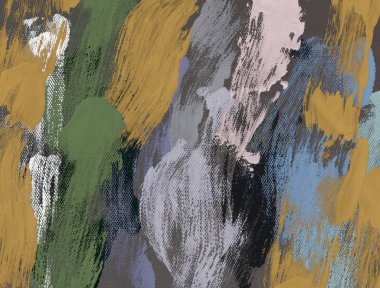 El yapımı tuvale yağlı boya. Soyut sanat dokusu. Renkli doku. Modern sanat eserleri. Yağlı boya darbeleri. Fırça darbeleri. Modern sanat. Çağdaş sanat. Sanatsal tuval.   