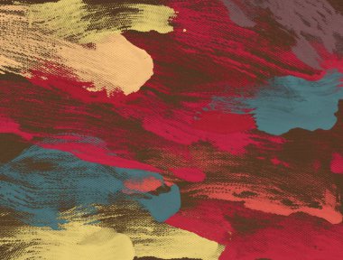 El yapımı tuvale yağlı boya. Soyut sanat dokusu. Renkli doku. Modern sanat eserleri. Yağlı boya darbeleri. Fırça darbeleri. Modern sanat. Çağdaş sanat. Sanatsal tuval.   