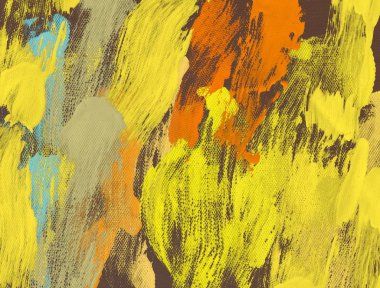 El yapımı tuvale yağlı boya. Soyut sanat dokusu. Renkli doku. Modern sanat eserleri. Yağlı boya darbeleri. Fırça darbeleri. Modern sanat. Çağdaş sanat. Sanatsal tuval.  