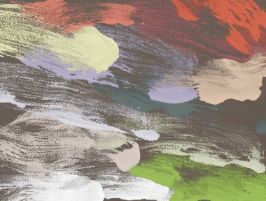 El yapımı tuvale yağlı boya. Soyut sanat dokusu. Renkli doku. Modern sanat eserleri. Yağlı boya darbeleri. Fırça darbeleri. Modern sanat. Çağdaş sanat. Sanatsal tuval.   