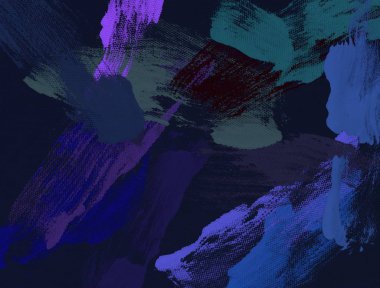 El yapımı tuvale yağlı boya. Soyut sanat dokusu. Renkli doku. Modern sanat eserleri. Yağlı boya darbeleri. Fırça darbeleri. Modern sanat. Çağdaş sanat. Sanatsal tuval.   