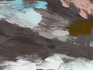 El yapımı tuvale yağlı boya. Soyut sanat dokusu. Renkli doku. Modern sanat eserleri. Yağlı boya darbeleri. Fırça darbeleri. Modern sanat. Çağdaş sanat. Sanatsal tuval.   