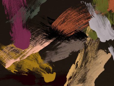 El yapımı tuvale yağlı boya. Soyut sanat dokusu. Renkli doku. Modern sanat eserleri. Yağlı boya darbeleri. Fırça darbeleri. Modern sanat. Çağdaş sanat. Sanatsal tuval.    