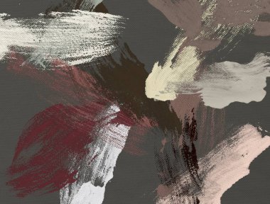 El yapımı tuvale yağlı boya. Soyut sanat dokusu. Renkli doku. Modern sanat eserleri. Yağlı boya darbeleri. Fırça darbeleri. Modern sanat. Çağdaş sanat. Sanatsal tuval.  