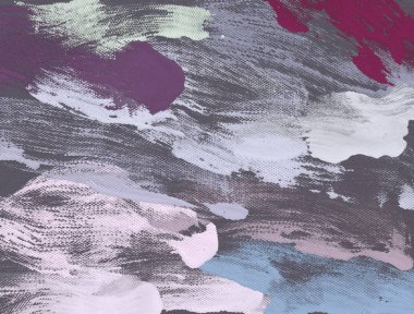 El yapımı tuvale yağlı boya. Soyut sanat dokusu. Renkli doku. Modern sanat eserleri. Yağlı boya darbeleri. Fırça darbeleri. Modern sanat. Çağdaş sanat. Sanatsal tuval.      