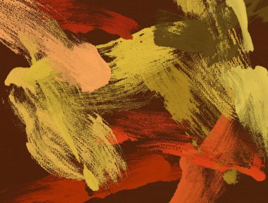 El yapımı tuvale yağlı boya. Soyut sanat dokusu. Renkli doku. Modern sanat eserleri. Yağlı boya darbeleri. Fırça darbeleri. Modern sanat. Çağdaş sanat. Sanatsal tuval.   