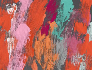 Tuval el yapımı yağlıboya. Renkli doku. 