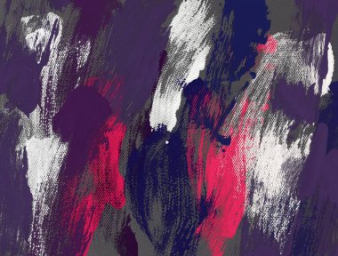 El yapımı tuvale yağlı boya. Soyut sanat dokusu. Renkli doku. Modern sanat eserleri. Yağlı boya darbeleri. Fırça darbeleri. Modern sanat. Çağdaş sanat. Sanatsal tuval.      