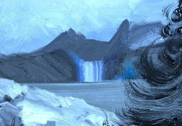 Красива Вода Горах — стокове фото
