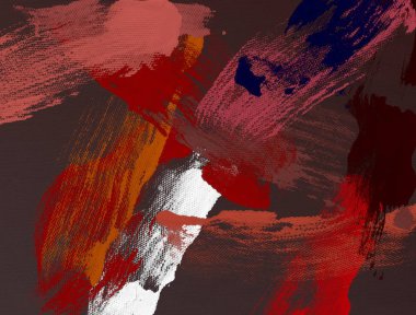 El yapımı tuvale yağlı boya. Soyut sanat dokusu. Renkli doku. Modern sanat eserleri. Yağlı boya darbeleri. Fırça darbeleri. Modern sanat. Çağdaş sanat. Sanatsal tuval.    