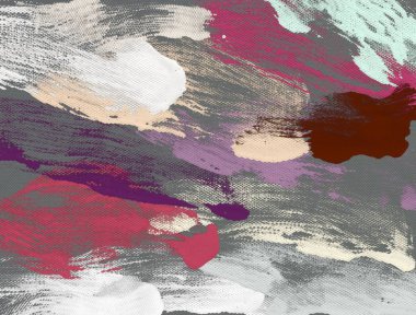 El yapımı tuvale yağlı boya. Soyut sanat dokusu. Renkli doku. Modern sanat eserleri. Yağlı boya darbeleri. Fırça darbeleri. Modern sanat. Çağdaş sanat. Sanatsal tuval.   