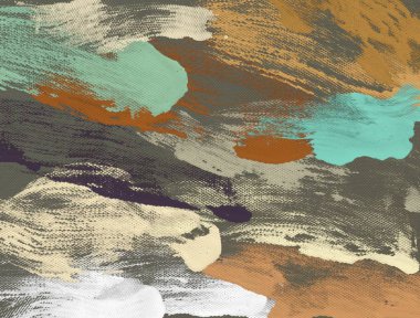 El yapımı tuvale yağlı boya. Soyut sanat dokusu. Renkli doku. Modern sanat eserleri. Yağlı boya darbeleri. Fırça darbeleri. Modern sanat. Çağdaş sanat. Sanatsal tuval.      