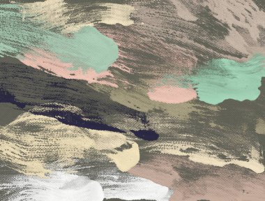 El yapımı tuvale yağlı boya. Soyut sanat dokusu. Renkli doku. Modern sanat eserleri. Yağlı boya darbeleri. Fırça darbeleri. Modern sanat. Çağdaş sanat. Sanatsal tuval.      