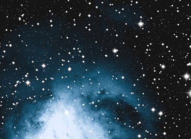 Boş bir alanda galaksi