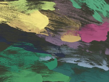 El yapımı tuvale yağlı boya. Soyut sanat dokusu. Renkli doku. Modern sanat eserleri. Yağlı boya darbeleri. Fırça darbeleri. Modern sanat. Çağdaş sanat. Sanatsal tuval.   