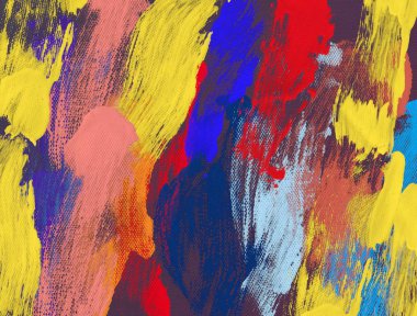 El yapımı tuvale yağlı boya. Soyut sanat dokusu. Renkli doku. Modern sanat eserleri. Yağlı boya darbeleri. Fırça darbeleri. Modern sanat. Çağdaş sanat. Sanatsal tuval.     