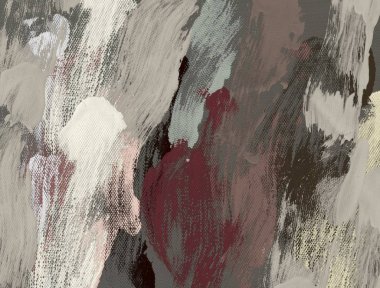 El yapımı tuvale yağlı boya. Soyut sanat dokusu. Renkli doku. Modern sanat eserleri. Yağlı boya darbeleri. Fırça darbeleri. Modern sanat. Çağdaş sanat. Sanatsal tuval.  