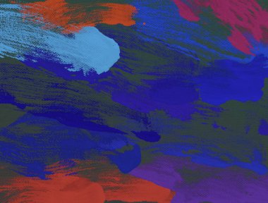 El yapımı tuvale yağlı boya. Soyut sanat dokusu. Renkli doku. Modern sanat eserleri. Yağlı boya darbeleri. Fırça darbeleri. Modern sanat. Çağdaş sanat. Sanatsal tuval.   