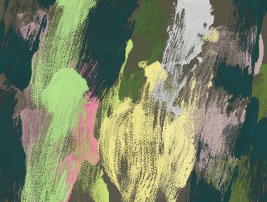 El yapımı tuvale yağlı boya. Soyut sanat dokusu. Renkli doku. Modern sanat eserleri. Yağlı boya darbeleri. Fırça darbeleri. Modern sanat. Çağdaş sanat. Sanatsal tuval.   