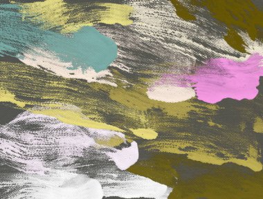 El yapımı tuvale yağlı boya. Soyut sanat dokusu. Renkli doku. Modern sanat eserleri. Yağlı boya darbeleri. Fırça darbeleri. Modern sanat. Çağdaş sanat. Sanatsal tuval.      