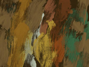 El yapımı tuvale yağlı boya. Soyut sanat dokusu. Renkli doku. Modern sanat eserleri. Yağlı boya darbeleri. Fırça darbeleri. Modern sanat. Çağdaş sanat. Sanatsal tuval.   