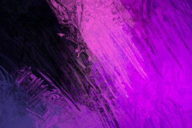 Sanatsal arka plan görüntüsü. Tuval üzerine soyut resim. Çağdaş sanat. El yapımı sanat. Renkli doku. Modern sanat eserleri. Yağlı boya darbeleri. Fırça darbeleri.