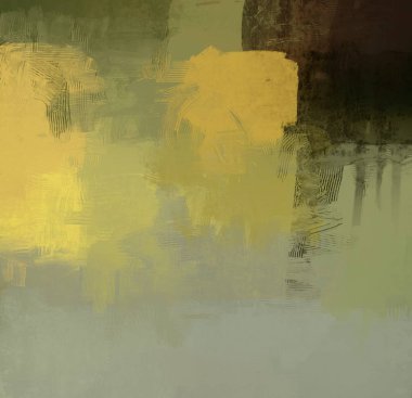 Sanatsal arka plan görüntüsü. Tuval üzerine soyut resim. Çağdaş sanat. El yapımı sanat. Renkli doku. Modern sanat eserleri. Yağlı boya darbeleri. Fırça darbeleri.