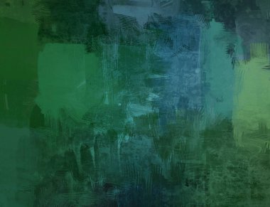 Tuval renkli doku üzerine soyut boyama