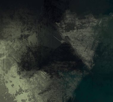 Sanatsal arka plan görüntüsü. Tuval üzerine soyut resim. Çağdaş sanat. El yapımı sanat. Renkli doku. Modern sanat eserleri. Yağlı boya darbeleri. Fırça darbeleri.