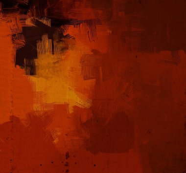 Tuval renkli doku üzerine soyut boyama