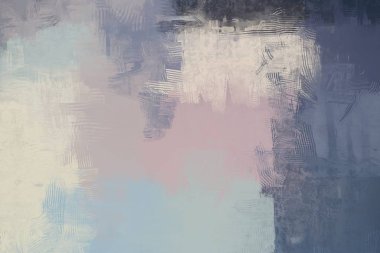 Tuval renkli doku üzerine soyut boyama