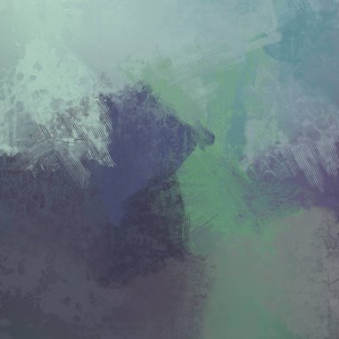 Sanatsal arka plan görüntüsü. Tuval üzerine soyut resim. Çağdaş sanat. El yapımı sanat. Renkli doku. Modern sanat eserleri. Yağlı boya darbeleri. Fırça darbeleri.