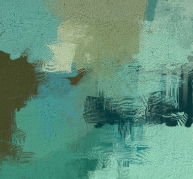 Metin için alan ile tuval arka plan üzerinde soyut boyama