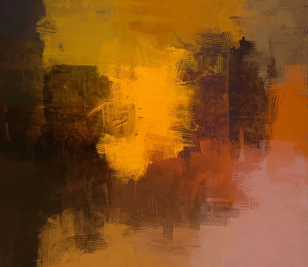 Lukisan Abstrak Pada Latar Belakang Kanvas Dengan Ruang Untuk Teks — Stok Foto