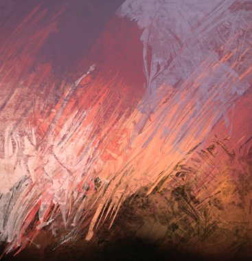 Sanatsal arka plan görüntüsü. Tuval üzerine soyut resim. Çağdaş sanat. El yapımı sanat. Renkli doku. Modern sanat eserleri. Yağlı boya darbeleri. Fırça darbeleri.