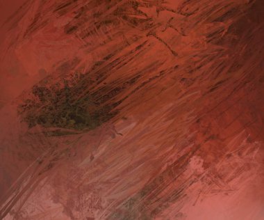 Sanatsal arka plan görüntüsü. Tuval üzerine soyut resim. Çağdaş sanat. El yapımı sanat. Renkli doku. Modern sanat eserleri. Yağlı boya darbeleri. Fırça darbeleri.