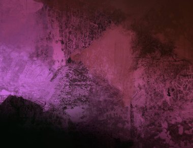 Tuval renkli doku üzerine soyut boyama