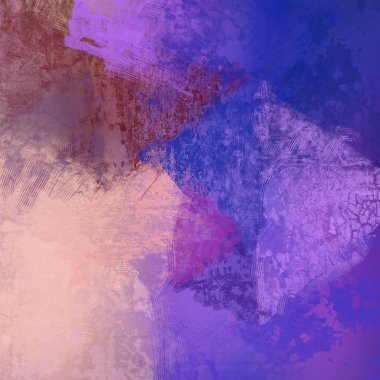 Sanatsal arka plan görüntüsü. Tuval üzerine soyut resim. Çağdaş sanat. El yapımı sanat. Renkli doku. Modern sanat eserleri. Yağlı boya darbeleri. Fırça darbeleri.