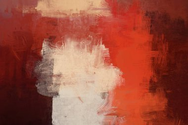 Tuval renkli doku üzerine soyut boyama