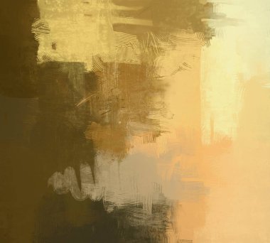 Sanatsal arka plan görüntüsü. Tuval üzerine soyut resim. Çağdaş sanat. El yapımı sanat. Renkli doku. Modern sanat eserleri. Yağlı boya darbeleri. Fırça darbeleri.