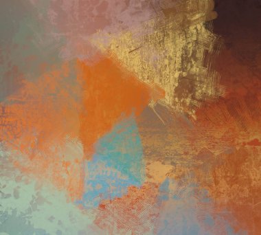 Metin için alan ile tuval arka plan üzerinde soyut boyama