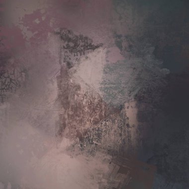 Sanatsal arka plan görüntüsü. Tuval üzerine soyut resim. Çağdaş sanat. El yapımı sanat. Renkli doku. Modern sanat eserleri. Yağlı boya darbeleri. Fırça darbeleri.